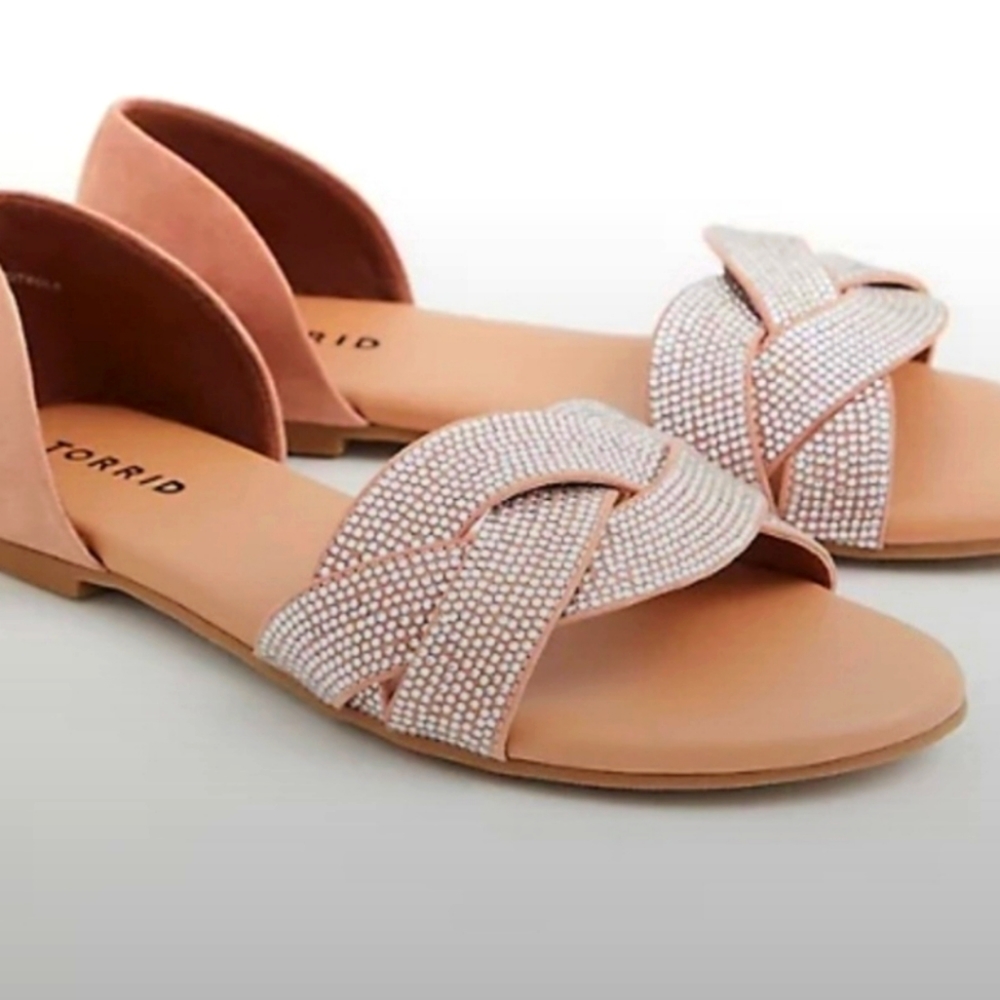 Torrid rhinestone twist slides